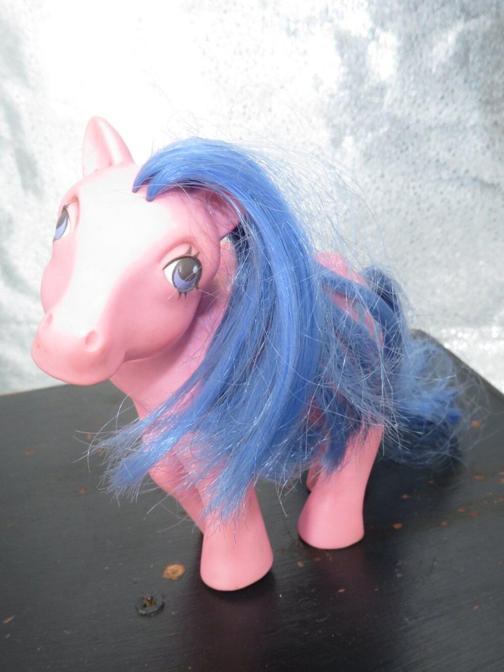 VINTAGE MY LITTLE PONY G1 FIREFLY PEGASUS PINK BLUE HASBRO 1984 TOY FIGURE 5 IN